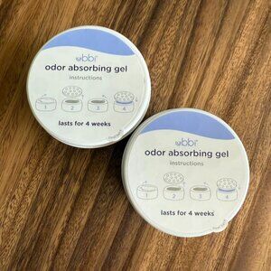 2 Ubbi Lavender Scented Odor Absorbing Gel For Adults or Diaper Pail Lasts 4 wee